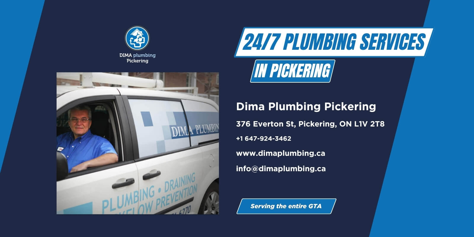 24/7 plumbing service in Pickering