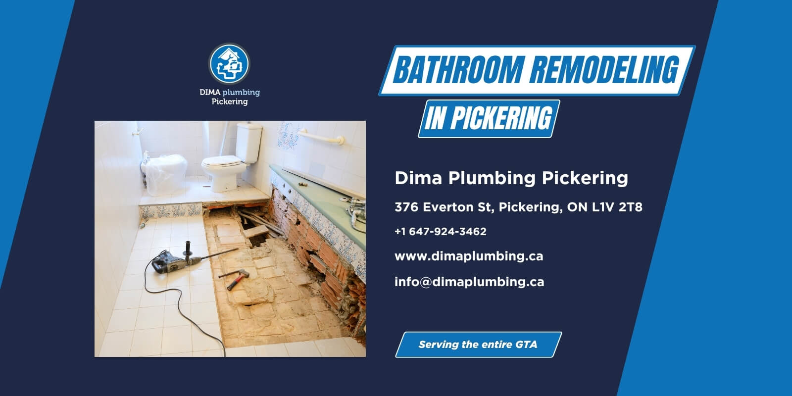 Bathroom remodeling plumbing in Pickering