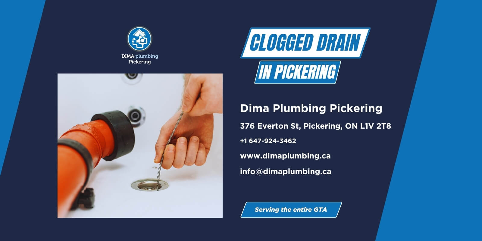 Clogged drain solutions in Pickering