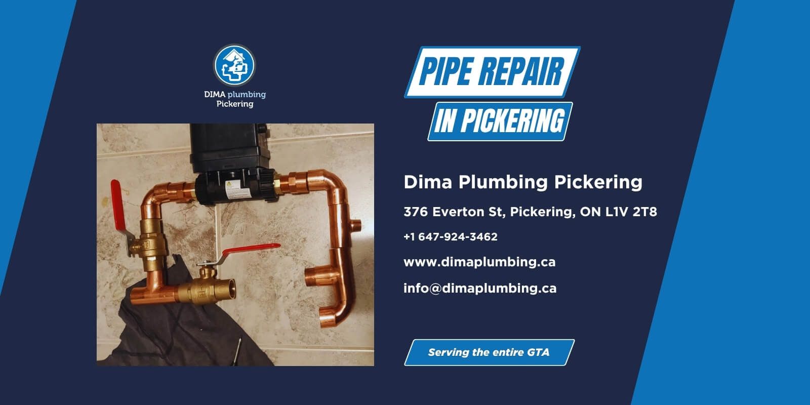 Pipe repair services in Pickering