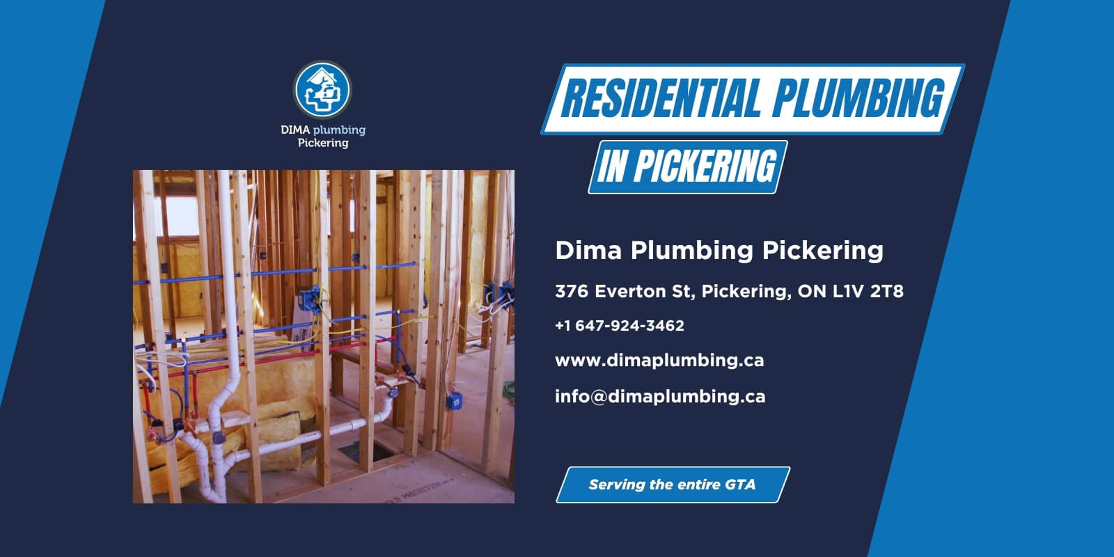 Residential plumbing services in Pickering