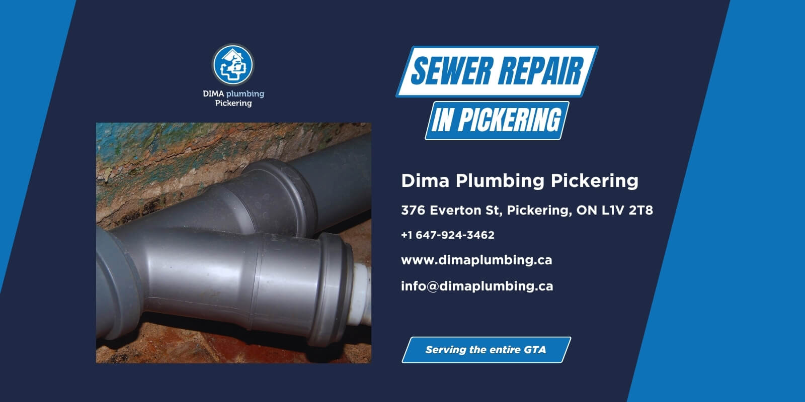 Sewer repair services in Pickering